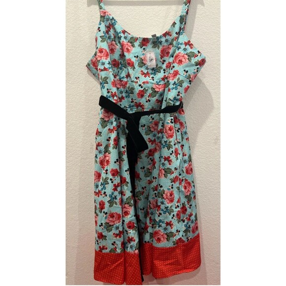 New Disney Parks The Dress Shop Mickey and Minnie Mouse Floral Dress 2X - Picture 3 of 4